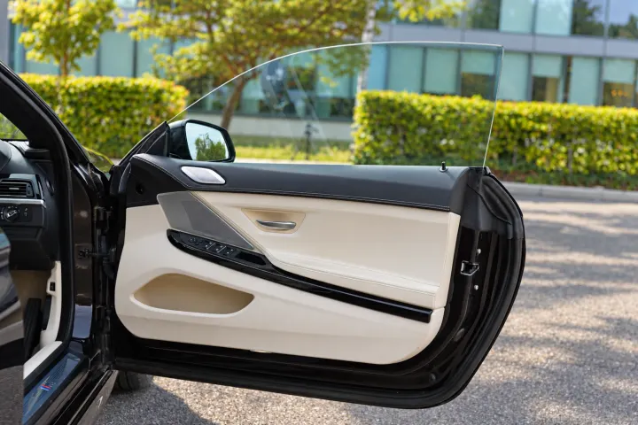 Driver door trim and controls