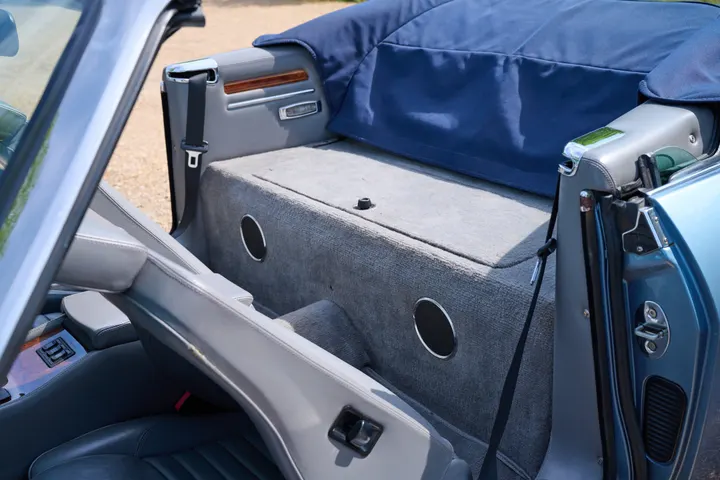 Hood stowed beneath the tonneau